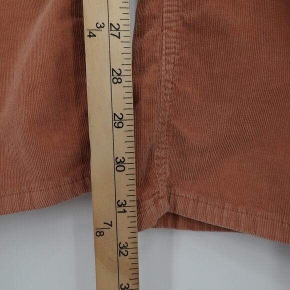 We the Free Pants Womens 28 Coral Corduroy‎ Straight Leg Side Zip Boho Western - Picture 6 of 12